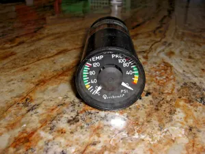 MID-CO/BEECHCRAFT 2" MFG MD-63-7 OIL TEMP/PRESS INDICATOR P/N 102-380014-7